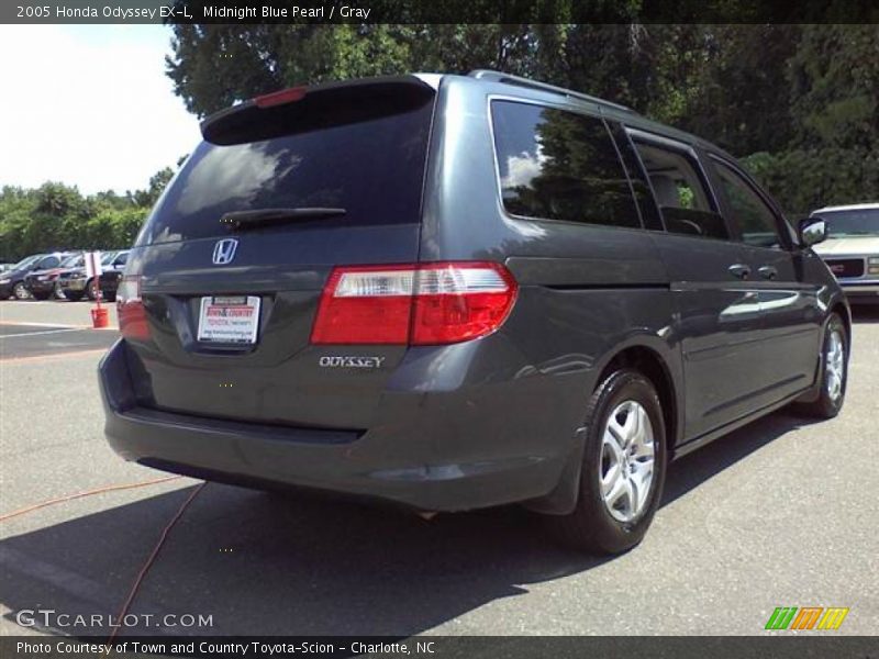 Midnight Blue Pearl / Gray 2005 Honda Odyssey EX-L