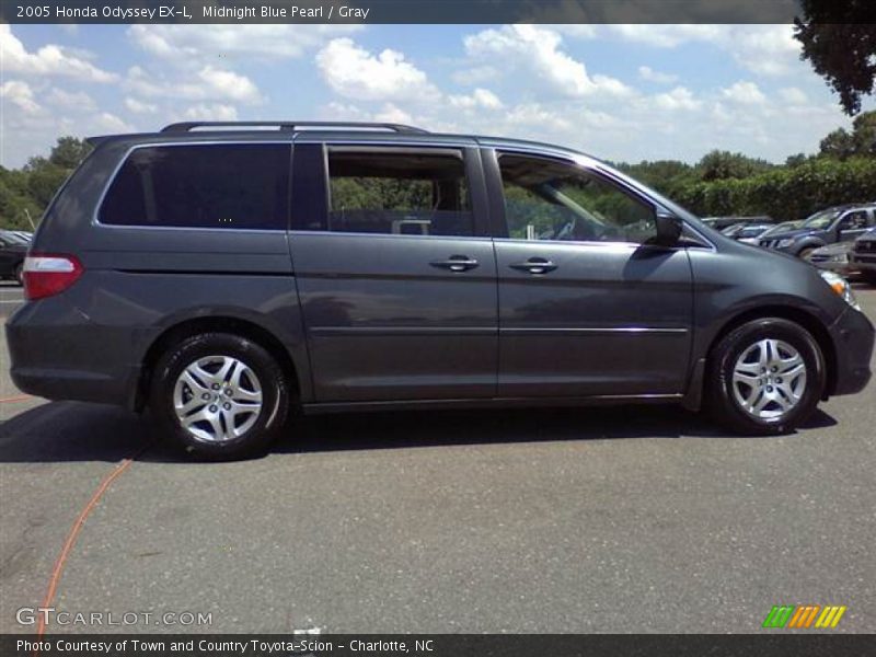 Midnight Blue Pearl / Gray 2005 Honda Odyssey EX-L