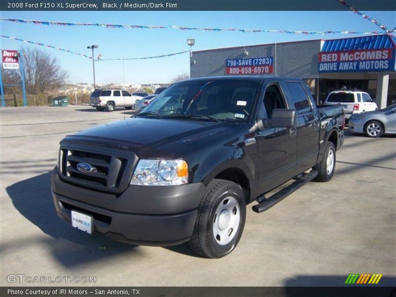 Black / Medium/Dark Flint 2008 Ford F150 XL SuperCrew