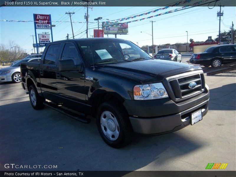 Black / Medium/Dark Flint 2008 Ford F150 XL SuperCrew