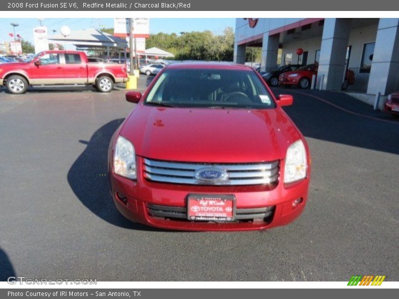 Redfire Metallic / Charcoal Black/Red 2008 Ford Fusion SE V6