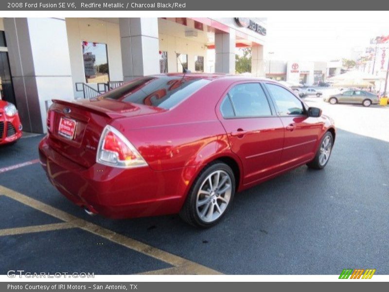 Redfire Metallic / Charcoal Black/Red 2008 Ford Fusion SE V6