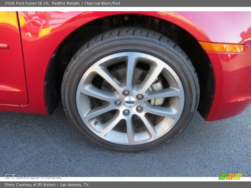 Redfire Metallic / Charcoal Black/Red 2008 Ford Fusion SE V6