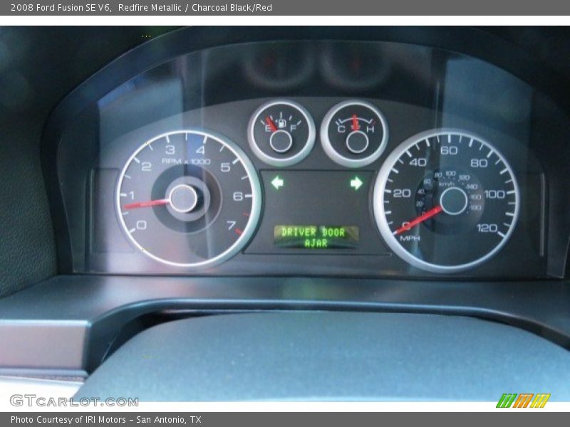 Redfire Metallic / Charcoal Black/Red 2008 Ford Fusion SE V6