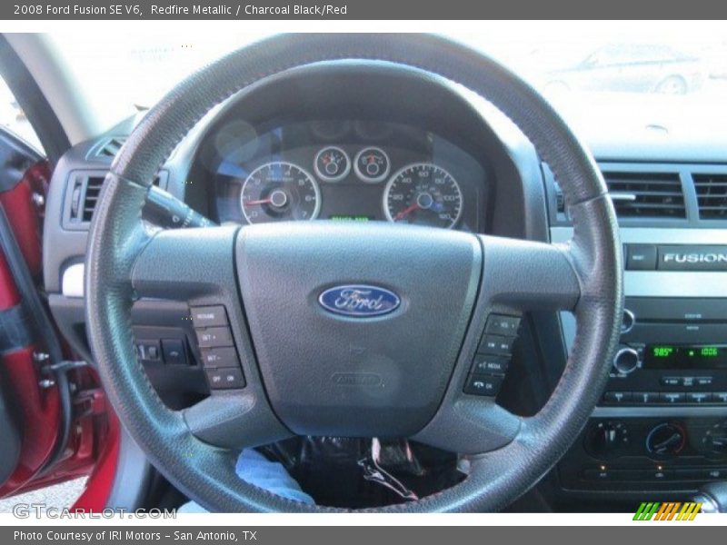 Redfire Metallic / Charcoal Black/Red 2008 Ford Fusion SE V6