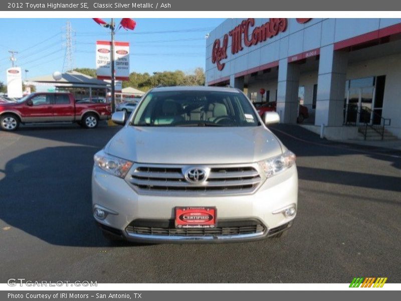 Classic Silver Metallic / Ash 2012 Toyota Highlander SE