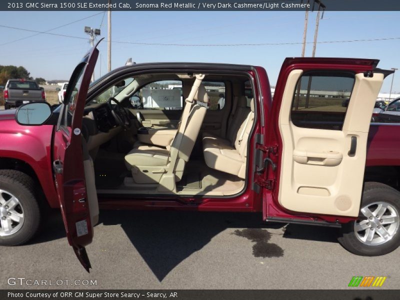 Sonoma Red Metallic / Very Dark Cashmere/Light Cashmere 2013 GMC Sierra 1500 SLE Extended Cab