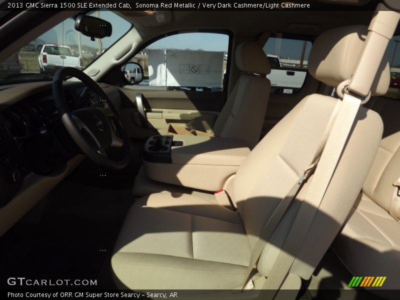 Sonoma Red Metallic / Very Dark Cashmere/Light Cashmere 2013 GMC Sierra 1500 SLE Extended Cab