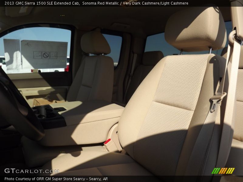 Sonoma Red Metallic / Very Dark Cashmere/Light Cashmere 2013 GMC Sierra 1500 SLE Extended Cab