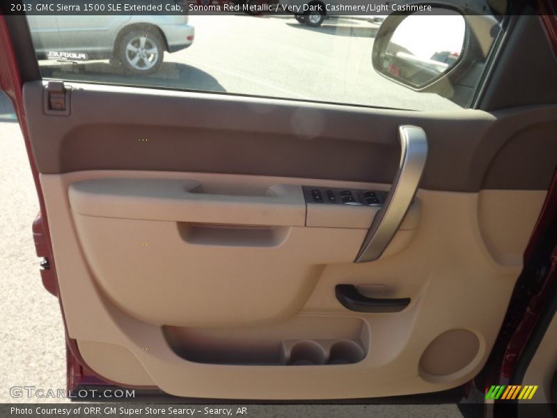 Sonoma Red Metallic / Very Dark Cashmere/Light Cashmere 2013 GMC Sierra 1500 SLE Extended Cab
