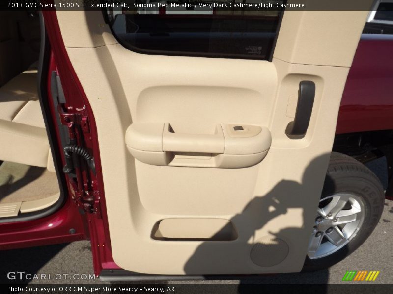 Sonoma Red Metallic / Very Dark Cashmere/Light Cashmere 2013 GMC Sierra 1500 SLE Extended Cab