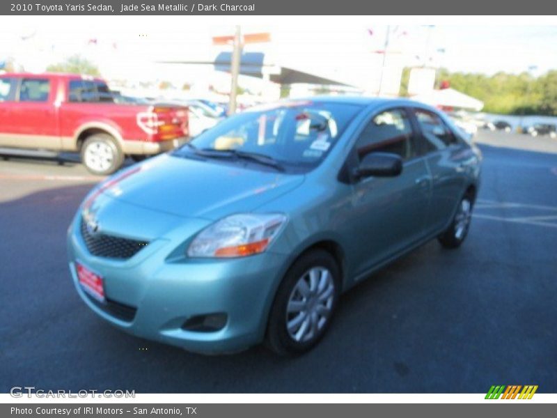 Jade Sea Metallic / Dark Charcoal 2010 Toyota Yaris Sedan