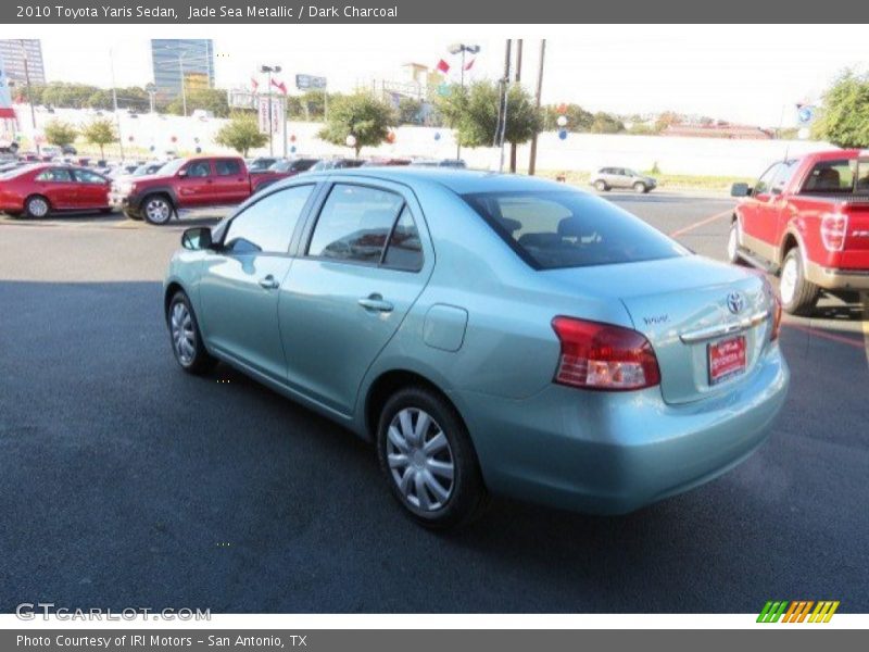 Jade Sea Metallic / Dark Charcoal 2010 Toyota Yaris Sedan