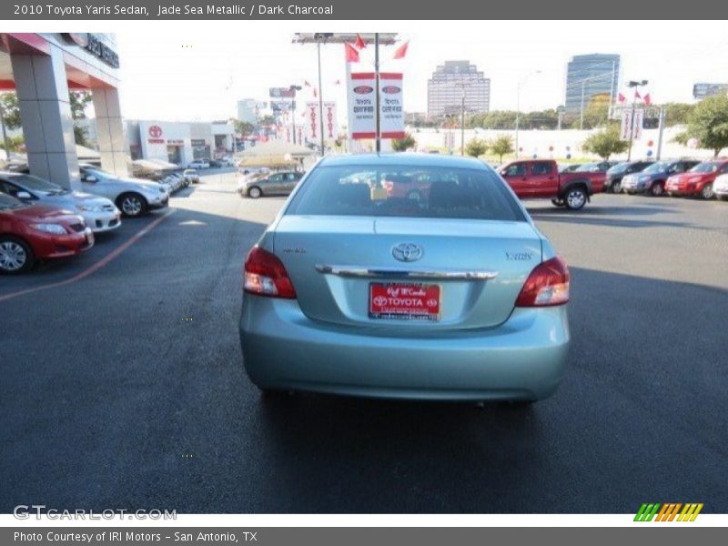 Jade Sea Metallic / Dark Charcoal 2010 Toyota Yaris Sedan