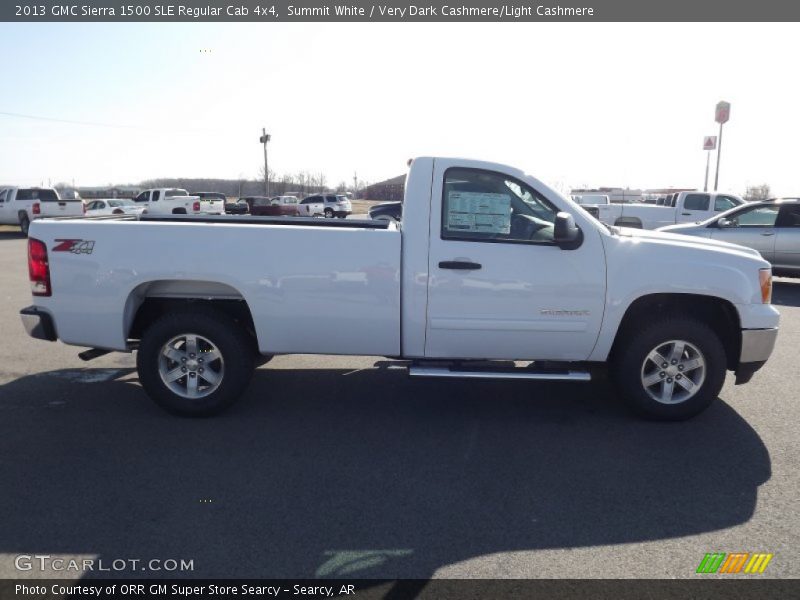 Summit White / Very Dark Cashmere/Light Cashmere 2013 GMC Sierra 1500 SLE Regular Cab 4x4