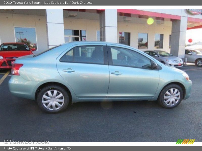 Jade Sea Metallic / Dark Charcoal 2010 Toyota Yaris Sedan