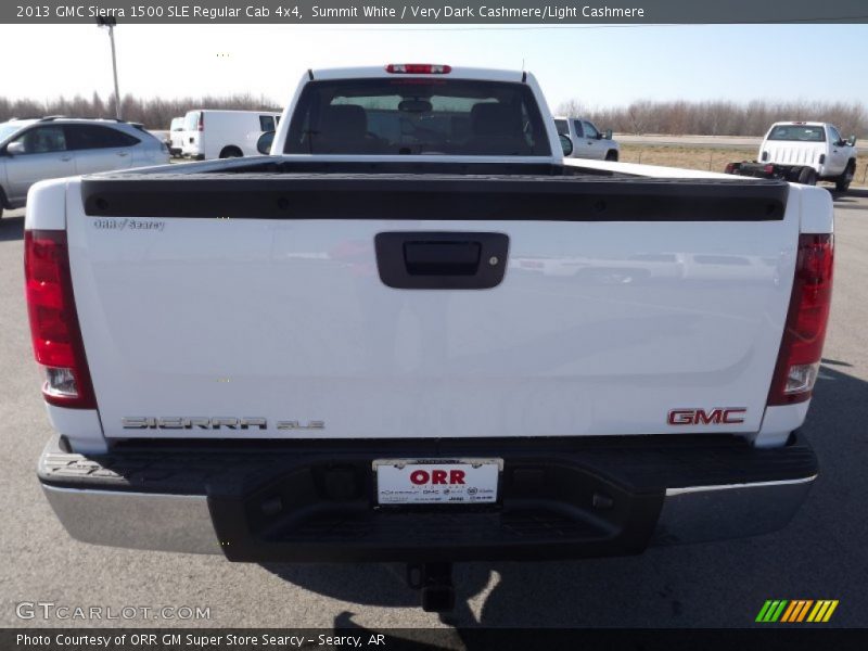 Summit White / Very Dark Cashmere/Light Cashmere 2013 GMC Sierra 1500 SLE Regular Cab 4x4