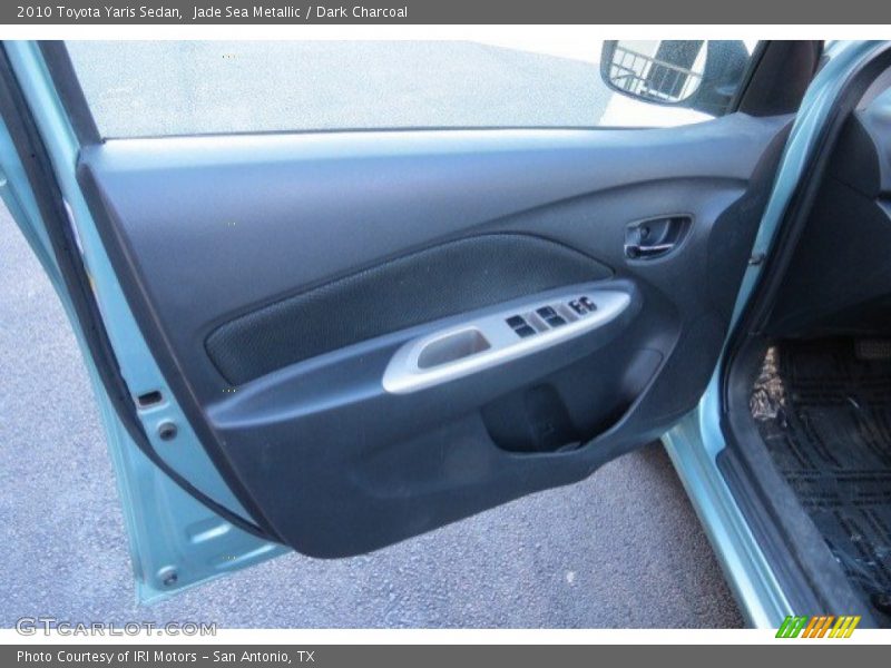 Jade Sea Metallic / Dark Charcoal 2010 Toyota Yaris Sedan