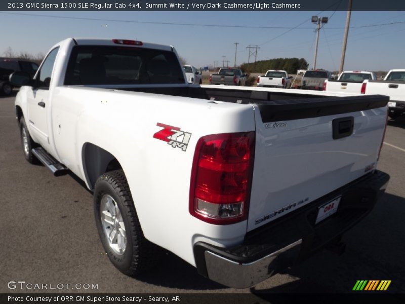 Summit White / Very Dark Cashmere/Light Cashmere 2013 GMC Sierra 1500 SLE Regular Cab 4x4