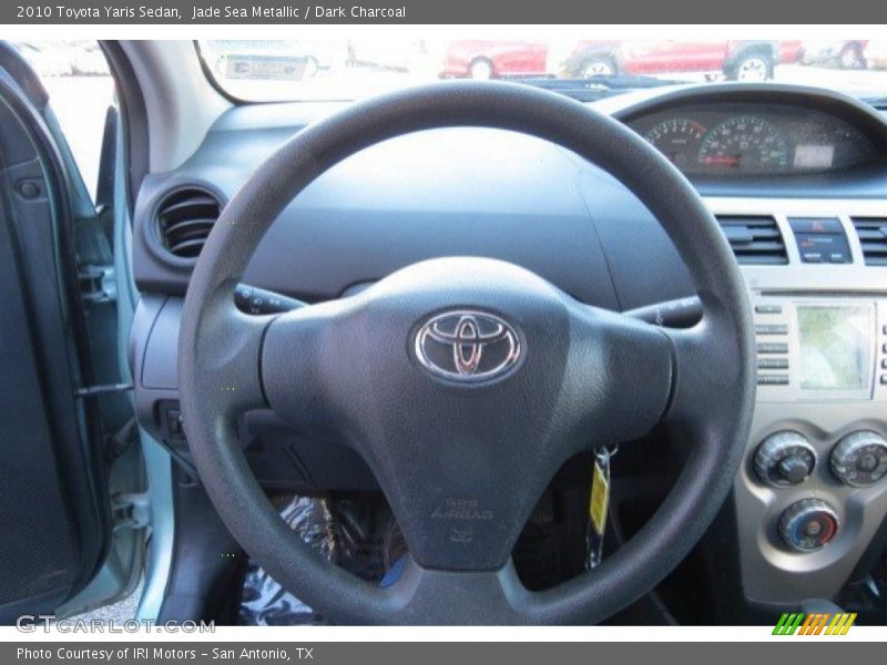 Jade Sea Metallic / Dark Charcoal 2010 Toyota Yaris Sedan