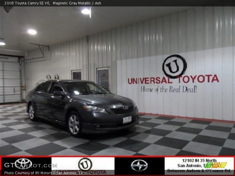 Magnetic Gray Metallic / Ash 2008 Toyota Camry SE V6