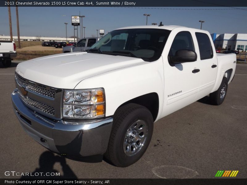 Summit White / Ebony 2013 Chevrolet Silverado 1500 LS Crew Cab 4x4