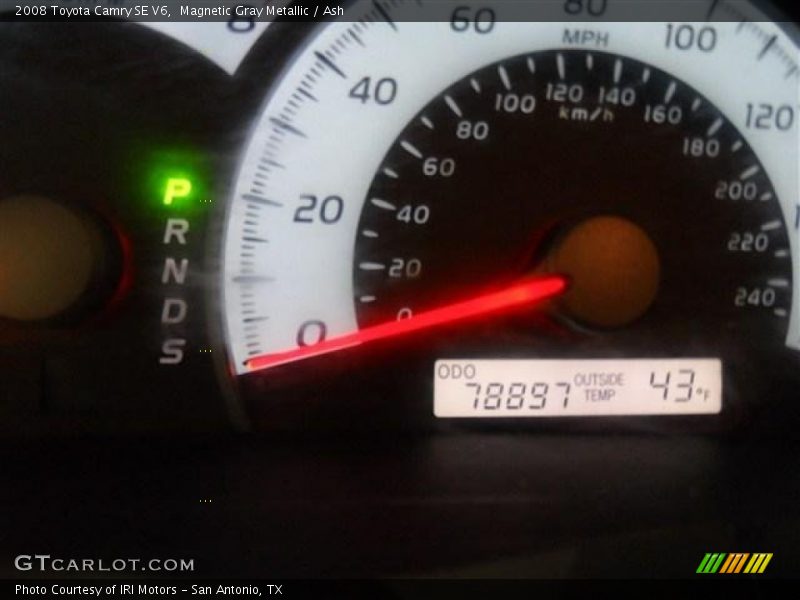 Magnetic Gray Metallic / Ash 2008 Toyota Camry SE V6