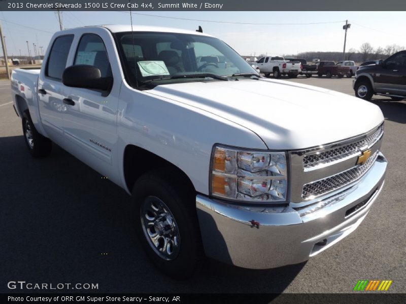 Summit White / Ebony 2013 Chevrolet Silverado 1500 LS Crew Cab 4x4