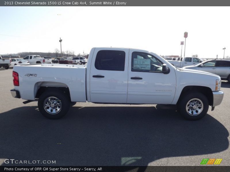 Summit White / Ebony 2013 Chevrolet Silverado 1500 LS Crew Cab 4x4