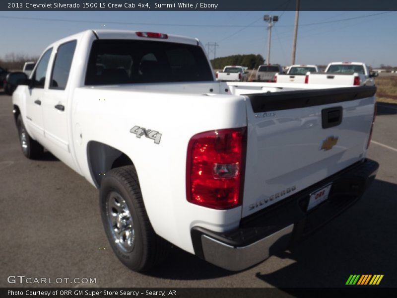 Summit White / Ebony 2013 Chevrolet Silverado 1500 LS Crew Cab 4x4
