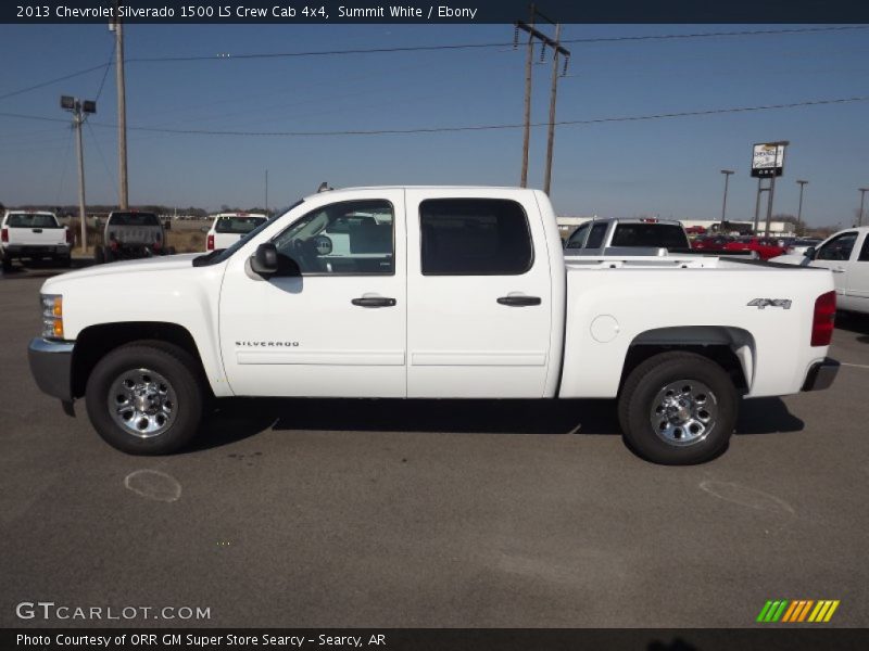 Summit White / Ebony 2013 Chevrolet Silverado 1500 LS Crew Cab 4x4