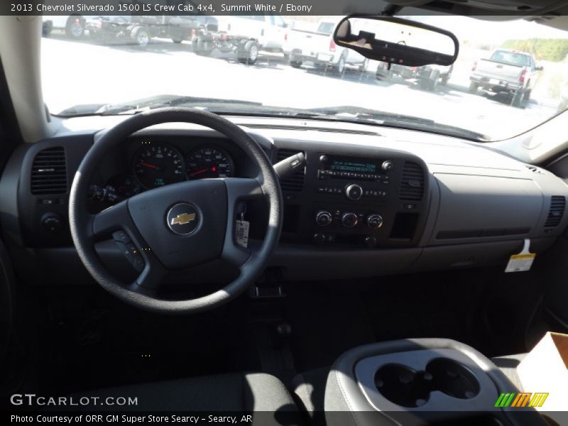 Summit White / Ebony 2013 Chevrolet Silverado 1500 LS Crew Cab 4x4