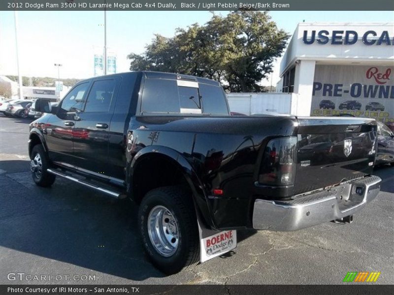Black / Light Pebble Beige/Bark Brown 2012 Dodge Ram 3500 HD Laramie Mega Cab 4x4 Dually