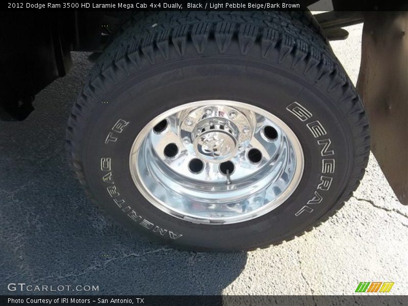 Black / Light Pebble Beige/Bark Brown 2012 Dodge Ram 3500 HD Laramie Mega Cab 4x4 Dually