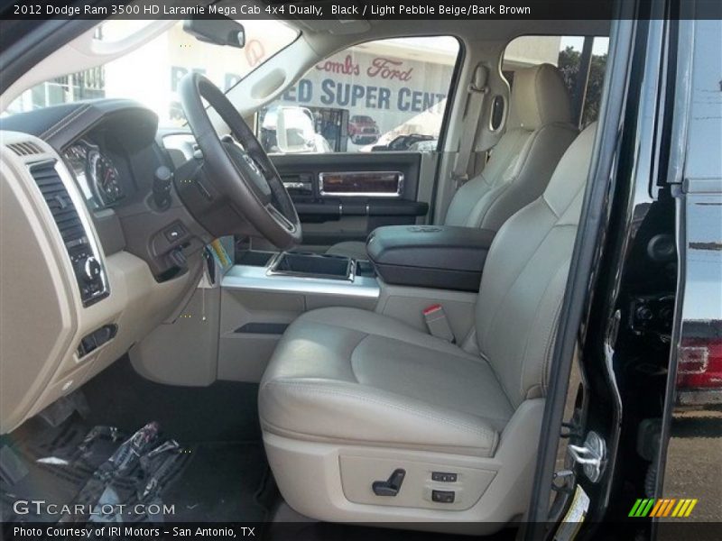 Black / Light Pebble Beige/Bark Brown 2012 Dodge Ram 3500 HD Laramie Mega Cab 4x4 Dually