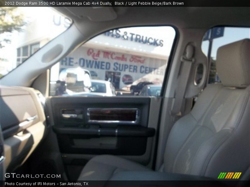 Black / Light Pebble Beige/Bark Brown 2012 Dodge Ram 3500 HD Laramie Mega Cab 4x4 Dually