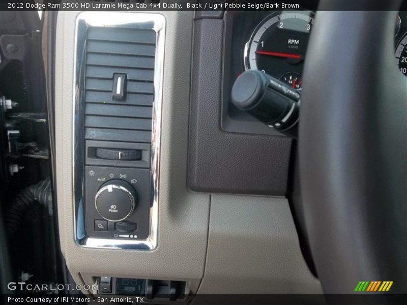 Black / Light Pebble Beige/Bark Brown 2012 Dodge Ram 3500 HD Laramie Mega Cab 4x4 Dually