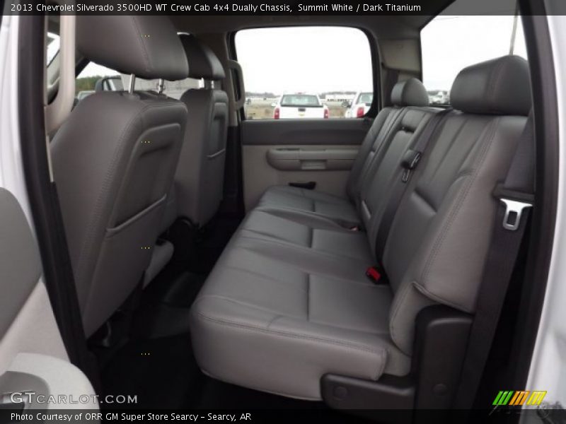 Summit White / Dark Titanium 2013 Chevrolet Silverado 3500HD WT Crew Cab 4x4 Dually Chassis
