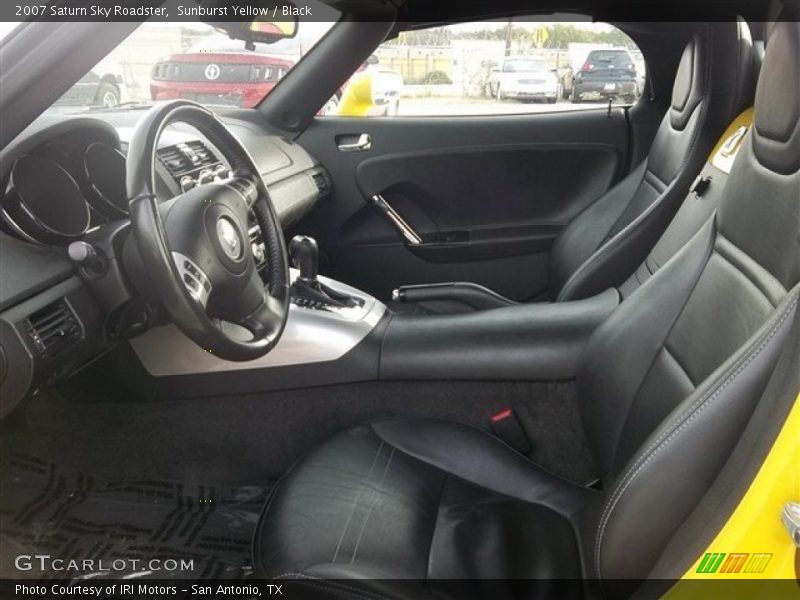 Sunburst Yellow / Black 2007 Saturn Sky Roadster