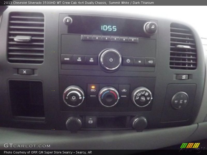 Summit White / Dark Titanium 2013 Chevrolet Silverado 3500HD WT Crew Cab 4x4 Dually Chassis