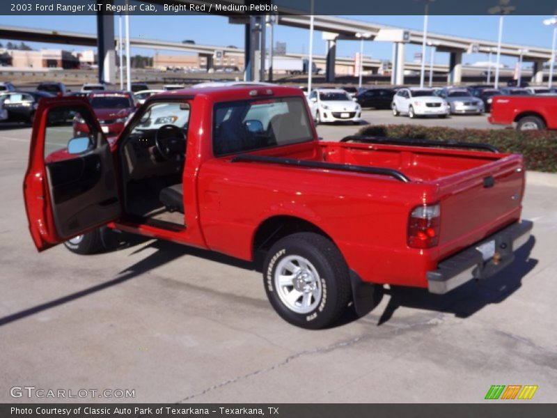 Bright Red / Medium Pebble 2003 Ford Ranger XLT Regular Cab