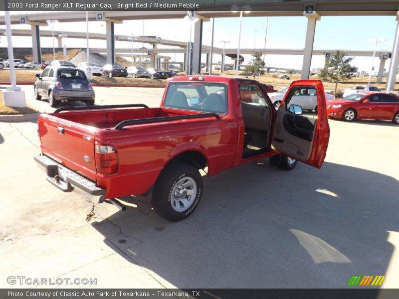 Bright Red / Medium Pebble 2003 Ford Ranger XLT Regular Cab