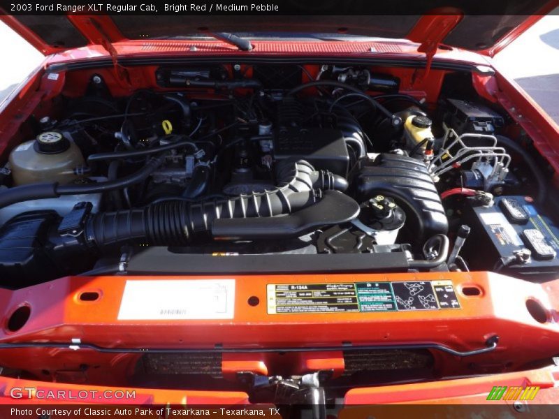 Bright Red / Medium Pebble 2003 Ford Ranger XLT Regular Cab