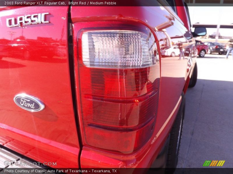 Bright Red / Medium Pebble 2003 Ford Ranger XLT Regular Cab