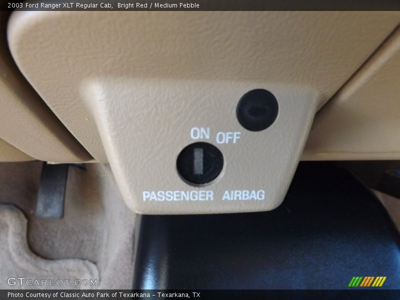 Bright Red / Medium Pebble 2003 Ford Ranger XLT Regular Cab