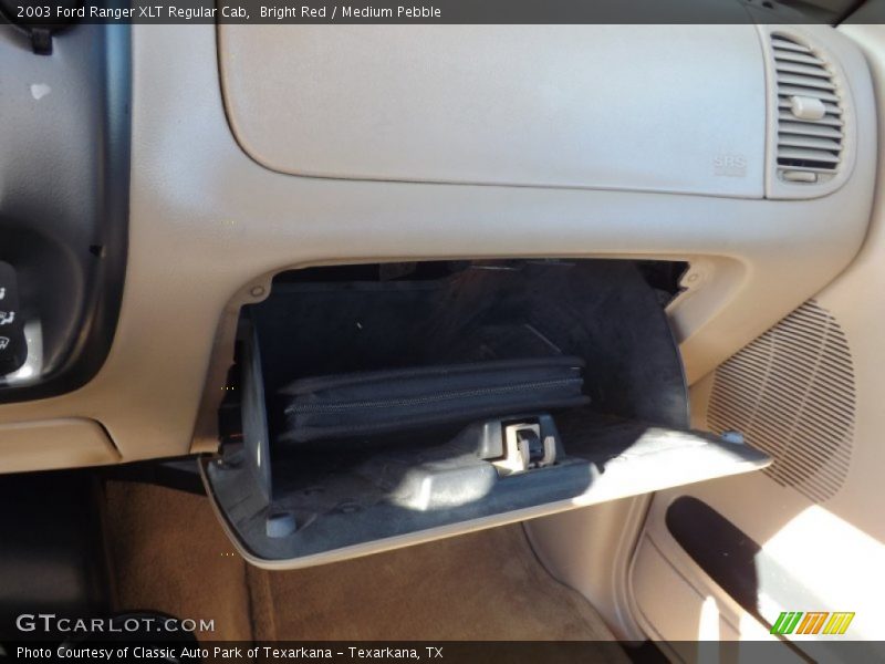 Bright Red / Medium Pebble 2003 Ford Ranger XLT Regular Cab