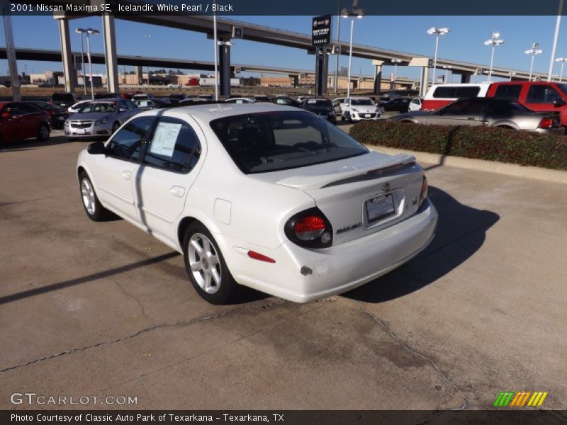 Icelandic White Pearl / Black 2001 Nissan Maxima SE