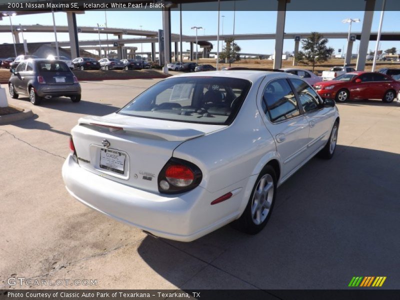 Icelandic White Pearl / Black 2001 Nissan Maxima SE