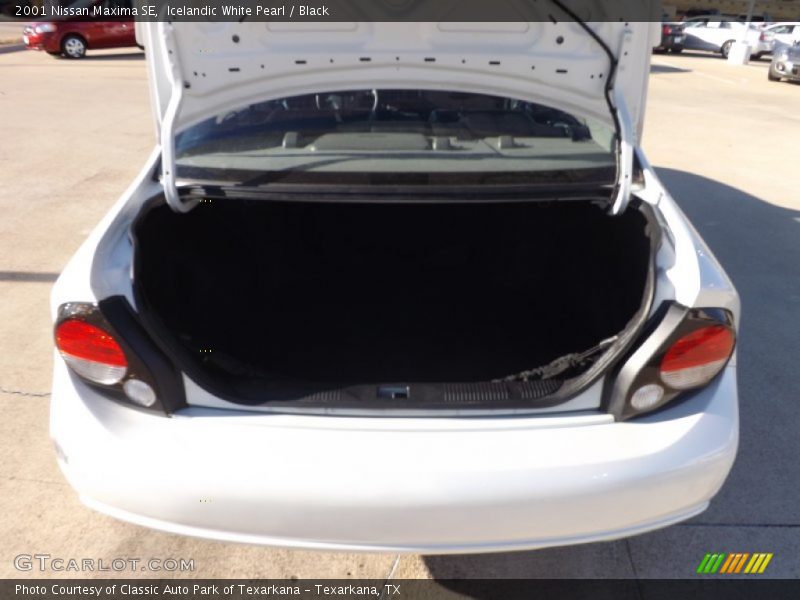 Icelandic White Pearl / Black 2001 Nissan Maxima SE