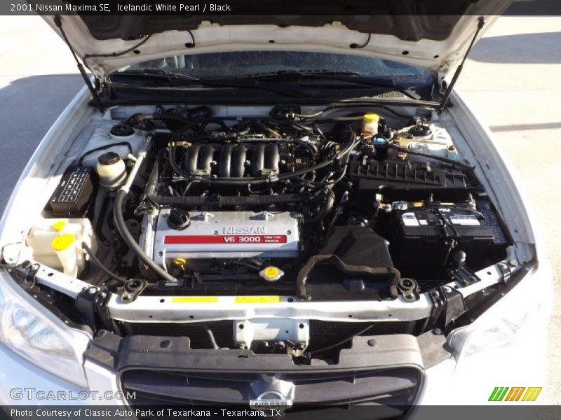 Icelandic White Pearl / Black 2001 Nissan Maxima SE